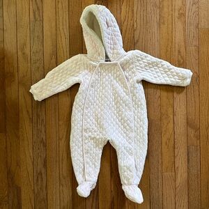 Nordstrom Baby Bunting in Pink Frosty Hearts